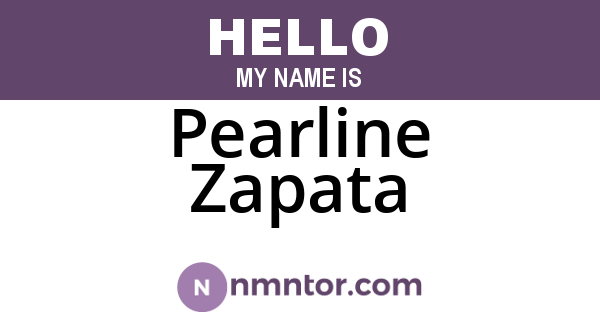 Pearline Zapata
