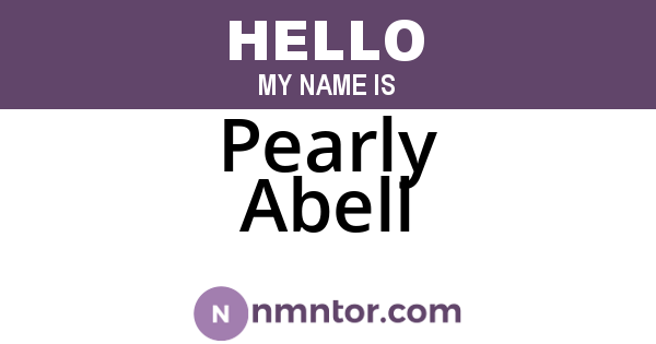 Pearly Abell