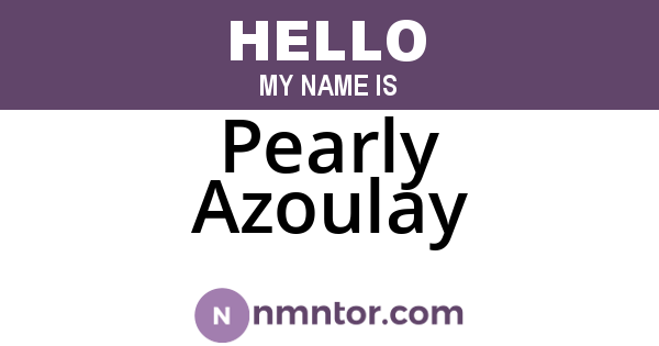Pearly Azoulay