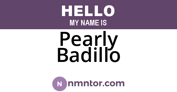 Pearly Badillo