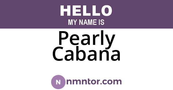 Pearly Cabana