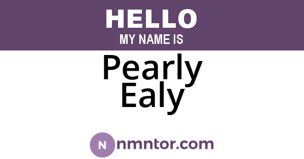 Pearly Ealy