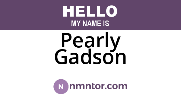 Pearly Gadson