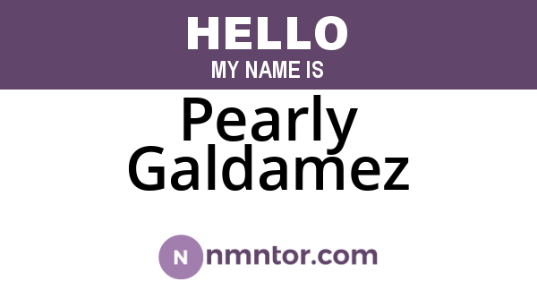 Pearly Galdamez