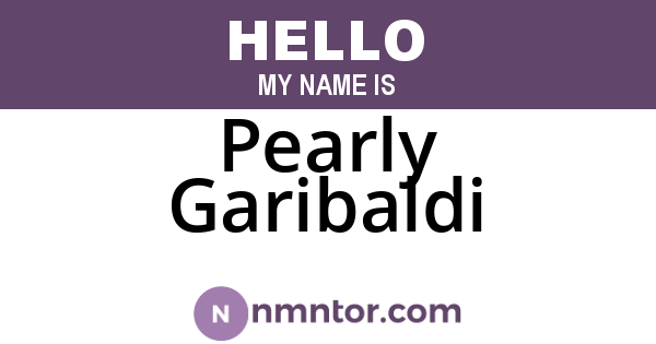 Pearly Garibaldi