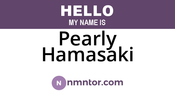 Pearly Hamasaki