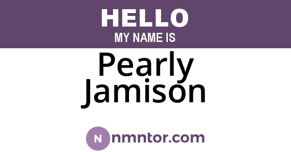 Pearly Jamison