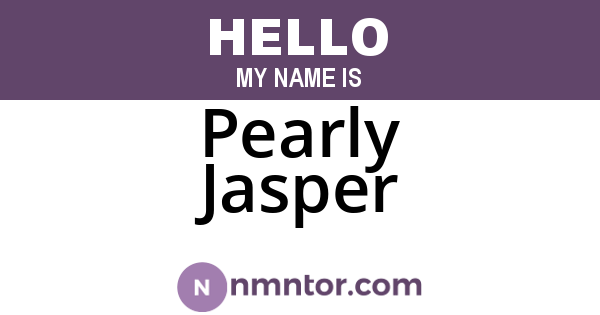 Pearly Jasper