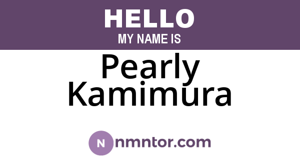 Pearly Kamimura