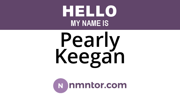 Pearly Keegan
