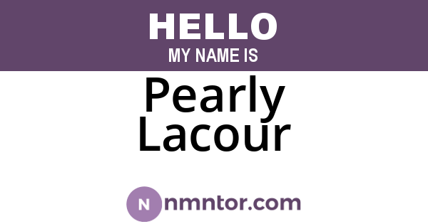 Pearly Lacour