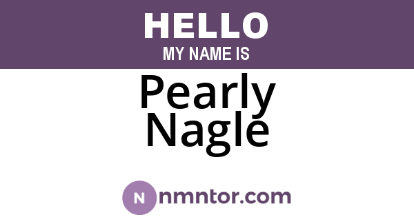 Pearly Nagle