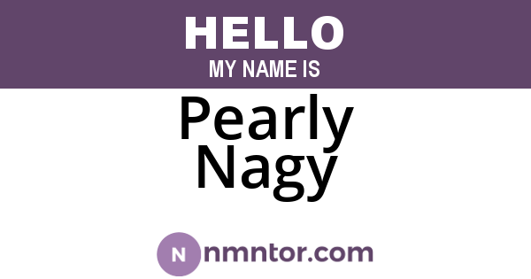 Pearly Nagy