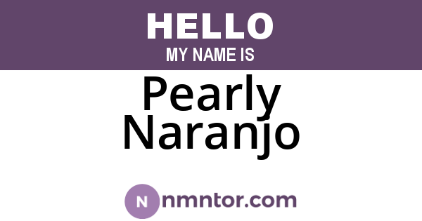 Pearly Naranjo