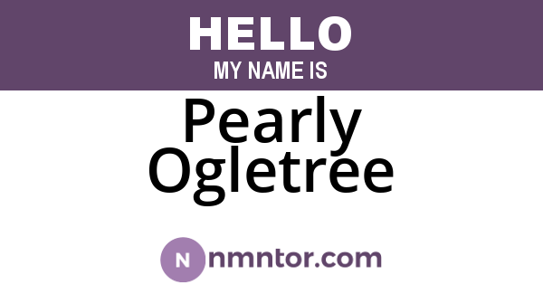 Pearly Ogletree