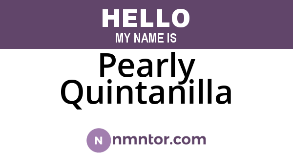 Pearly Quintanilla