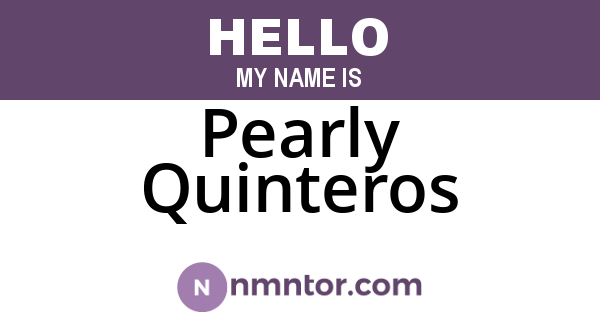 Pearly Quinteros
