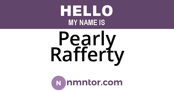 Pearly Rafferty