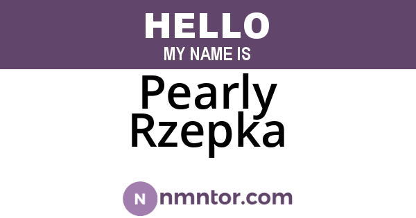 Pearly Rzepka