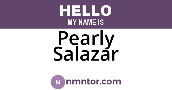 Pearly Salazar