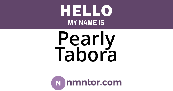 Pearly Tabora