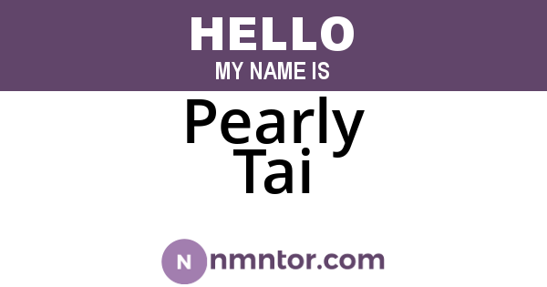 Pearly Tai
