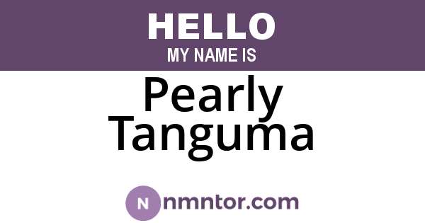 Pearly Tanguma
