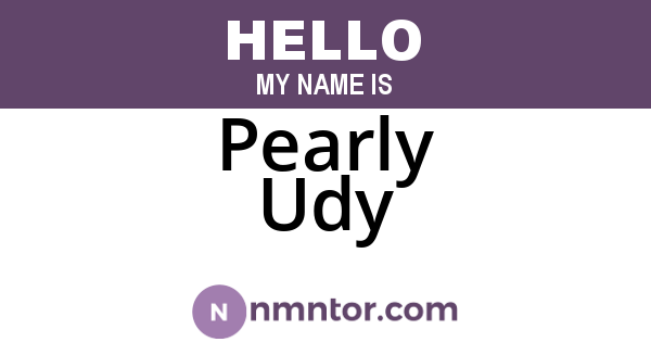 Pearly Udy