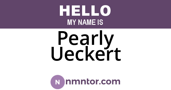 Pearly Ueckert