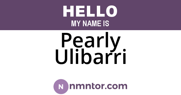 Pearly Ulibarri