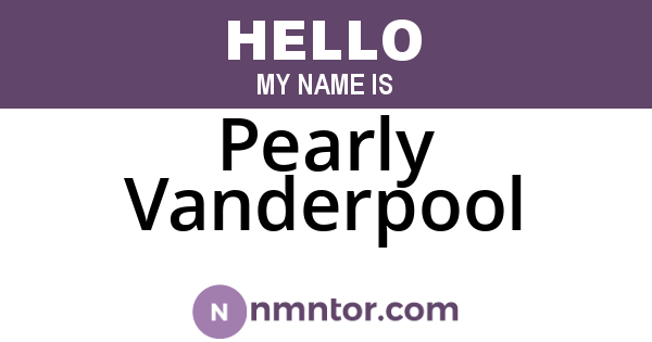 Pearly Vanderpool