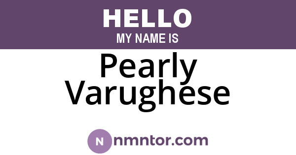 Pearly Varughese