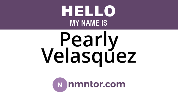 Pearly Velasquez