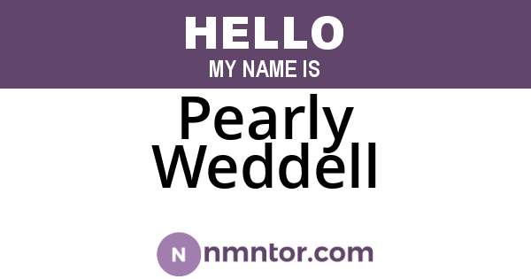 Pearly Weddell