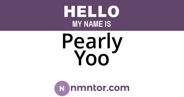 Pearly Yoo