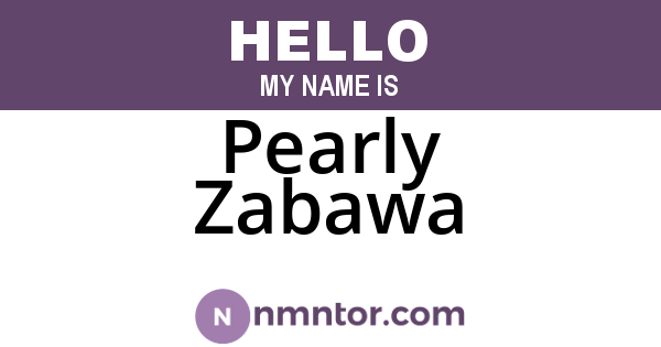 Pearly Zabawa