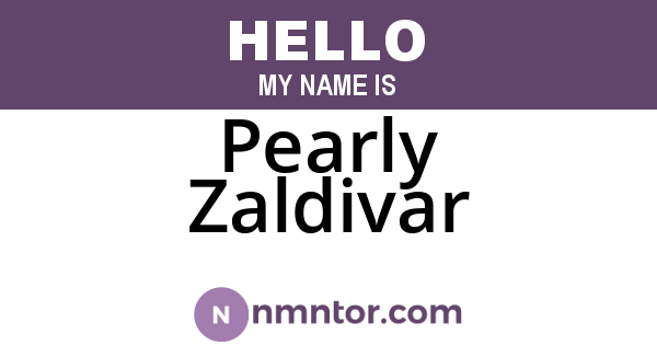 Pearly Zaldivar