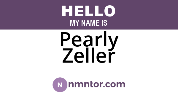 Pearly Zeller
