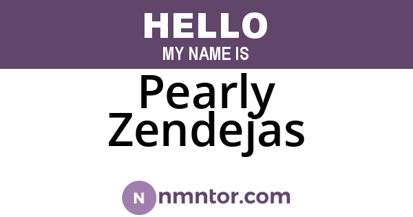 Pearly Zendejas