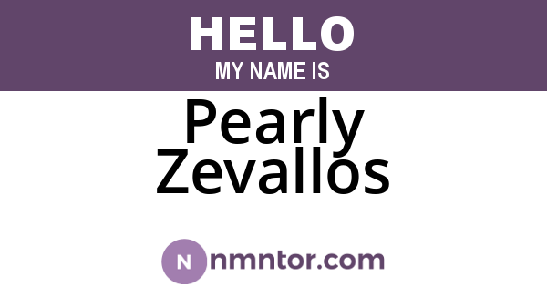 Pearly Zevallos