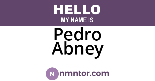 Pedro Abney