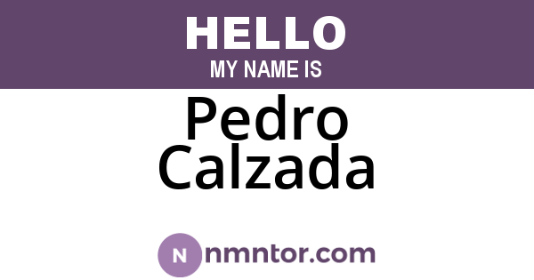 Pedro Calzada