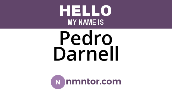 Pedro Darnell