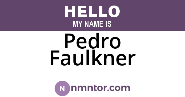 Pedro Faulkner