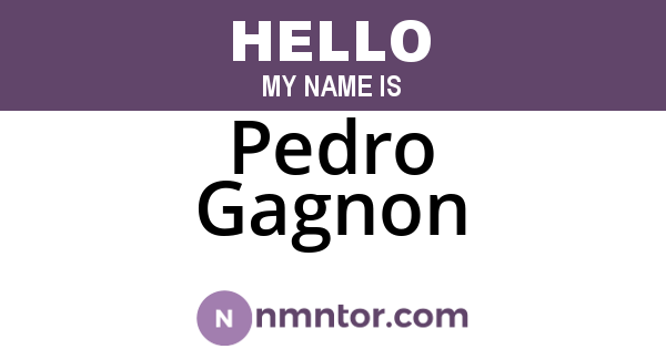 Pedro Gagnon