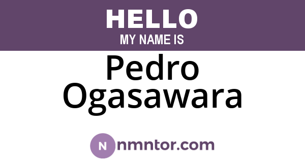 Pedro Ogasawara
