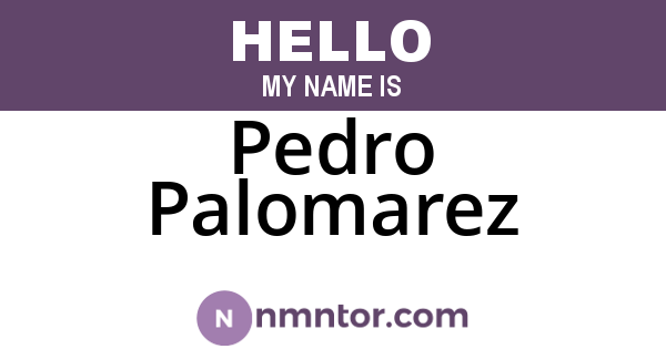 Pedro Palomarez