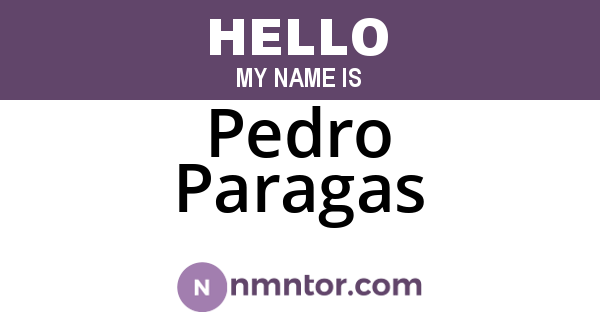Pedro Paragas