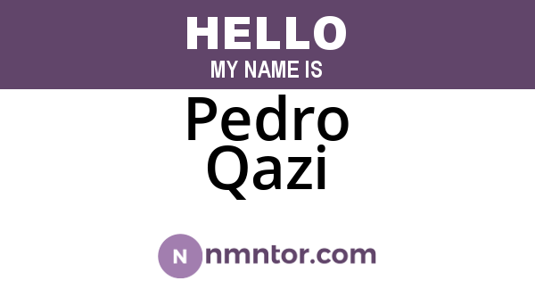 Pedro Qazi