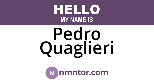 Pedro Quaglieri